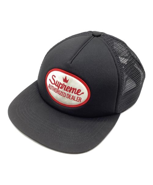 SUPREME（シュプリーム）Supreme (シュプリーム) authorized mesh back 5panel cap / オーソライズド メッシュ バック / メッシュキャップ ブラックの古着・服飾アイテム