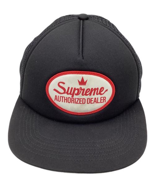 SUPREME（シュプリーム）Supreme (シュプリーム) authorized mesh back 5panel cap / オーソライズド メッシュ バック / メッシュキャップ ブラックの古着・服飾アイテム