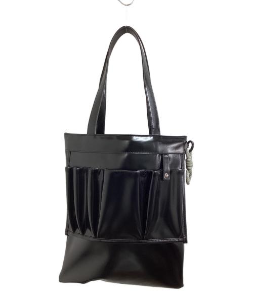 F/CE.（エフシーイー）F/CE. (エフシーイー) TECH LEATHER TRANSEFORM TOTE / テックレザートランスフォームトート   ブラックの古着・服飾アイテム