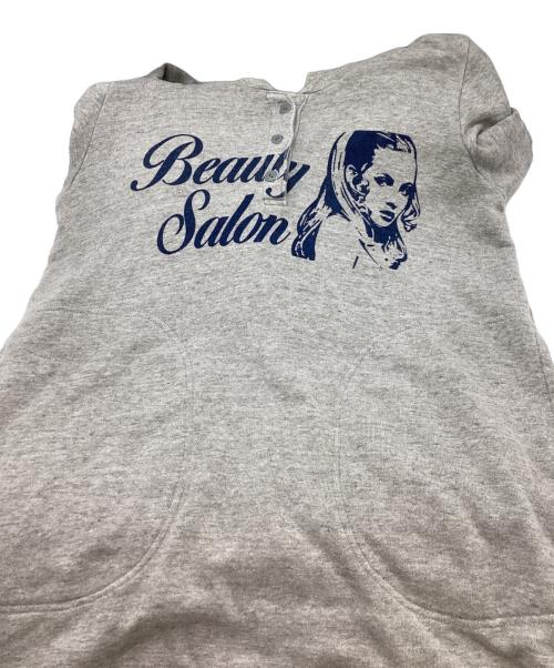 Hysteric Glamour（ヒステリックグラマー）Hysteric Glamour Button detail Print Hoodie Hysteric Girl Gray  / ヒスガールプリントパーカー グレー / 0121CO01 / Made in JAPAN / 日本製の古着・服飾アイテム