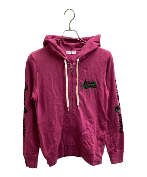 Hysteric Glamour（ヒステリックグラマー）Hysteric Glamour zip up print hoodie pink / プリントジップアップパーカー ピンク / 0134CF01 / Made in JAPAN / 日本製 ピンク サイズ:Freeの古着・服飾アイテム