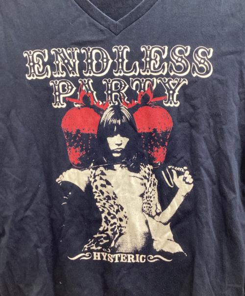 Hysteric Glamour（ヒステリックグラマー）Hysteric Glamour　 (ヒステリックグラマー) ENDLESS PARTY GIRL / プリントカットソー ブラック サイズ:Mの古着・服飾アイテム