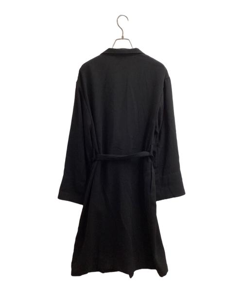 theory（セオリー）theory (セオリー) NEW SYNTHETIC CREPE/DB BELT COAT　/　10-4109610　/　24SS ブラック サイズ:Ｐの古着・服飾アイテム