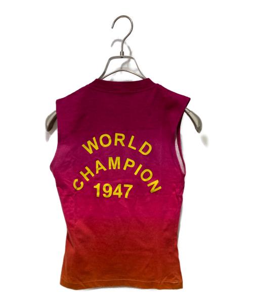 Christian Dior（クリスチャン ディオール）Christian Dior (クリスチャン ディオール) J'Adore Dior Ombre Sleeveless Top ピンク サイズ:38の古着・服飾アイテム