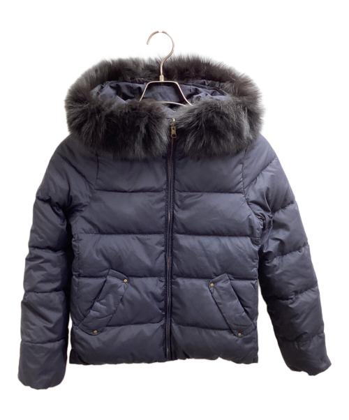 green label relaxing（グリーンレーベルリラクシング）green label relaxing REVERSIBLE GREENDOWN NAVY / リバーシブル グリーンダウン ネイビー / fox fur black / フォックスファー ブラック / 3525-105-0834の古着・服飾アイテム