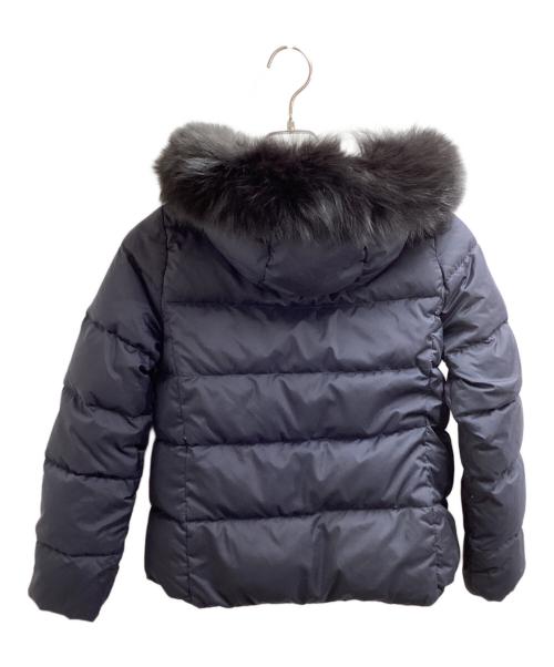 green label relaxing（グリーンレーベルリラクシング）green label relaxing REVERSIBLE GREENDOWN NAVY / リバーシブル グリーンダウン ネイビー / fox fur black / フォックスファー ブラック / 3525-105-0834の古着・服飾アイテム