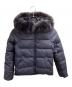 green label relaxing（グリーンレーベルリラクシング）の古着「REVERSIBLE GREENDOWN NAVY / リバーシブル グリーンダウン ネイビー / fox fur black / フォックスファー ブラック / 3525-105-0834」｜ネイビー