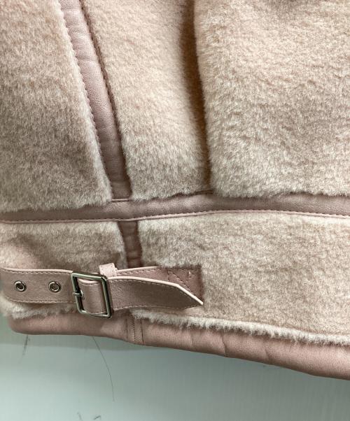 furfur（ファーファー）FURFUR (ファーファー) Boa Jacket Pink / ボアジャケット ピンク / 24FW / RWFJ245002 ピンクの古着・服飾アイテム