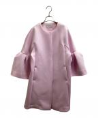 CELFORDセルフォード）の古着「Bell Sleeve Cocoon Coat Pink / ベルスリーブ コクーンコート ピンク / CWFC231046」｜ピンク
