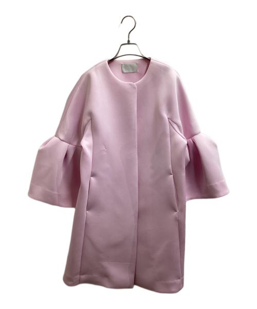 CELFORD（セルフォード）CELFORD (セルフォード) Bell Sleeve Cocoon Coat Pink / ベルスリーブ コクーンコート ピンク / CWFC231046  ピンク サイズ:FREEの古着・服飾アイテム