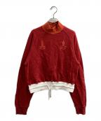 COGNOMENコグノーメン）の古着「FOOTBALL SWEAT SHIRT RED / フットボール スウェット レッド / 25AW / WA-SW-U01 / Made in JAPAN / 日本製」｜レッド