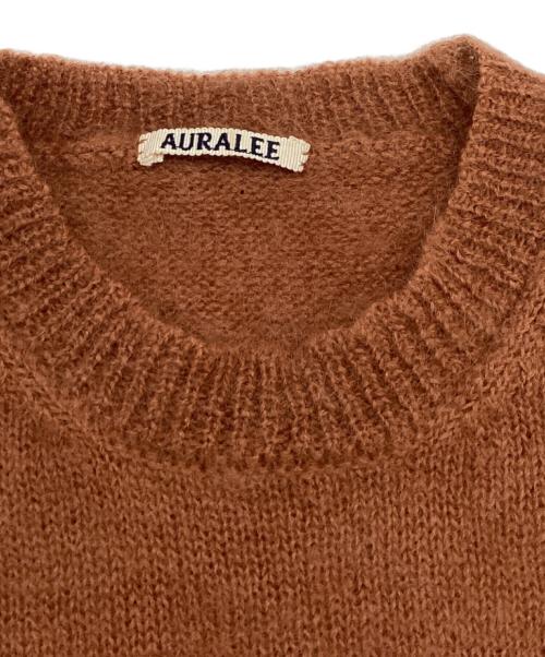 AURALEE（オーラリー）AURALEE (オーラリー) SUPER KID MOHAIR KINT PO / スーパーキッドモヘヤニットプルオーバー / A9AP01KM ブラウン サイズ:4の古着・服飾アイテム