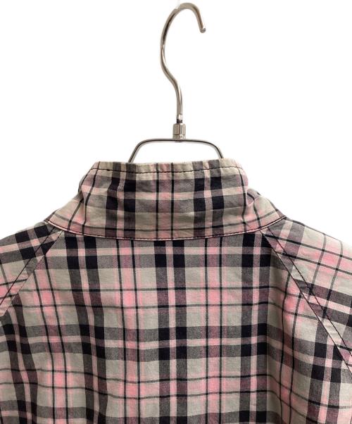 stussy（ステューシー）stussy (ステューシー) Reversible blouson / リバーシブルブルゾン / 紺タグ / 90s グレー×ピンク サイズ:Lの古着・服飾アイテム