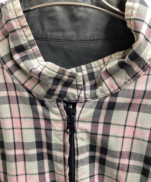 stussy（ステューシー）stussy (ステューシー) Reversible blouson / リバーシブルブルゾン / 紺タグ / 90s グレー×ピンク サイズ:Lの古着・服飾アイテム