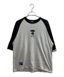 Aape BY A BATHING APE（エーエイプ バイ アベイシングエイプ）の古着「FANCY LONG TEE / ファンシー カットソー / AAPLTM1482XXM」｜グレー