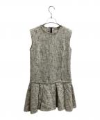 DES PRESデ プレ）の古着「コットンツイード ミニワンピース　/　22-06-31-06201」｜ホワイト