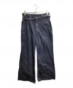 TOGA TOOトーガ・トゥ）の古着「Slit Denim pants Indigo / スリット デニムパンツ インディゴ / Made in JAPAN / 日本製」｜インディゴ