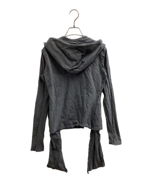 PRANK PROJECT（プランクプロジェクト）PRANK PROJECT (プランクプロジェクト) Bow Tie Hoodead Shirt Gray / ボウタイ フード カットソー グレー / 31252415105 グレー サイズ:Freeの古着・服飾アイテム