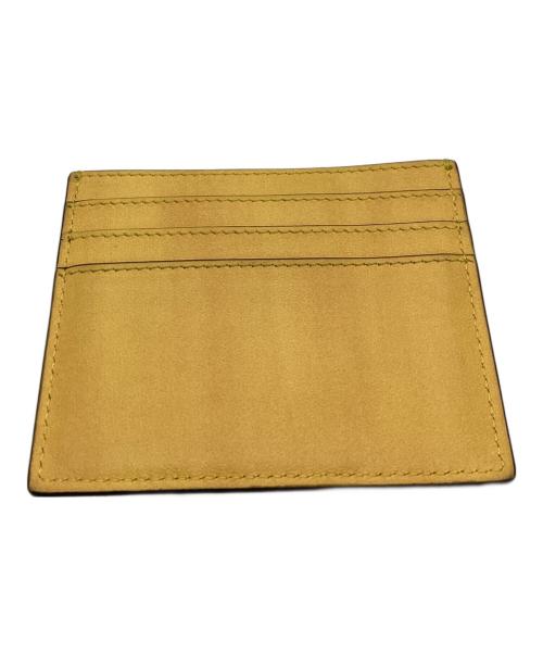 FENDI（フェンディ）FENDI (フェンディ) FENDI Logo Leather Card Case Yellow / フェンディ ロゴ レザー カードケース イエロー / Made in ITALY / イタリア製 イエローの古着・服飾アイテム
