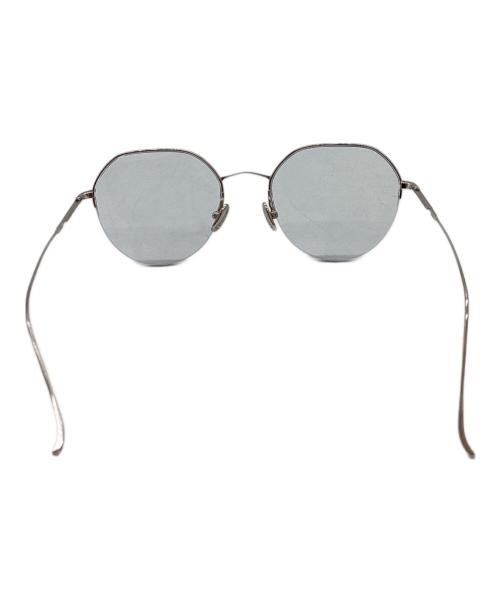 ISSEY MIYAKE（イッセイミヤケ）ISSEY MIYAKE　　 (イッセイミヤケ) 金子眼鏡　 (カネコガンキョウ) ハーフリムメガネ / PANT-V シルバーの古着・服飾アイテム