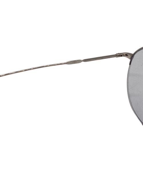 ISSEY MIYAKE（イッセイミヤケ）ISSEY MIYAKE　　 (イッセイミヤケ) 金子眼鏡　 (カネコガンキョウ) ハーフリムメガネ / PANT-V シルバーの古着・服飾アイテム