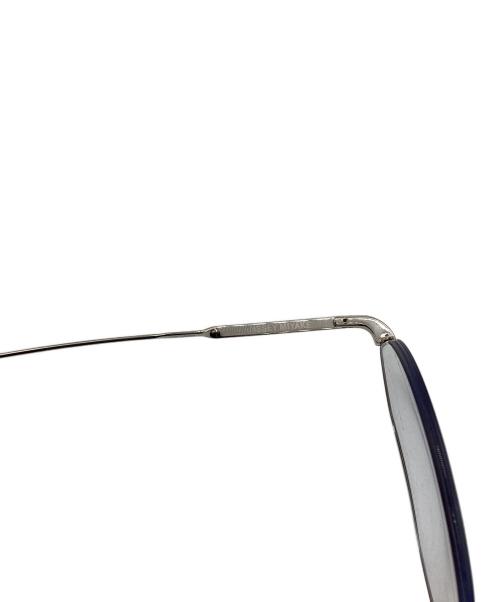 ISSEY MIYAKE（イッセイミヤケ）ISSEY MIYAKE　　 (イッセイミヤケ) 金子眼鏡　 (カネコガンキョウ) ハーフリムメガネ / PANT-V シルバーの古着・服飾アイテム