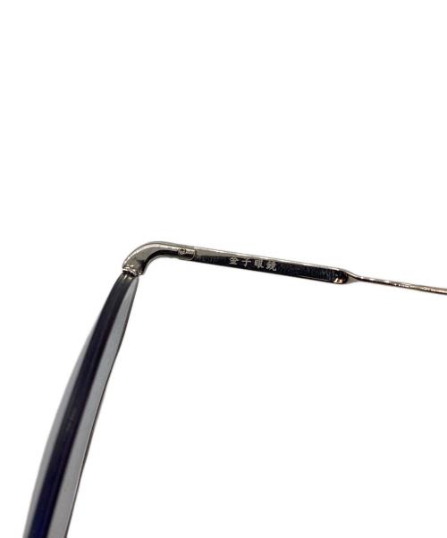 ISSEY MIYAKE（イッセイミヤケ）ISSEY MIYAKE　　 (イッセイミヤケ) 金子眼鏡　 (カネコガンキョウ) ハーフリムメガネ / PANT-V シルバーの古着・服飾アイテム