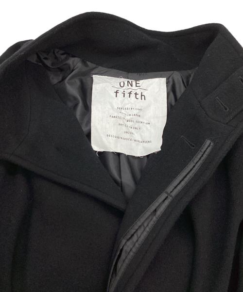 ONE FIFTH（ワンフィフス）ONE FIFTH　  (ワンフィフス) KNIGHT / スタンドカラーコート / stand collar coat / 日本製/ MADE IN JAPAN ブラック サイズ:3の古着・服飾アイテム