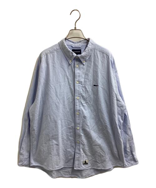 DESCENDANT（ディセンダント）DESCENDANT (ディセンダント) KENNEDYS OXFORD SHIRT BLUE / ケネディーズ オックスフォードシャツ ブルー / 251TQDS-SHM01 / Made in JAPAN / 日本製 ブルー サイズ:3の古着・服飾アイテム