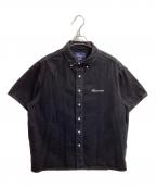 thisisneverthatディスイズネバーザット）の古着「Washed Denim S/S Shirt」｜ブラック