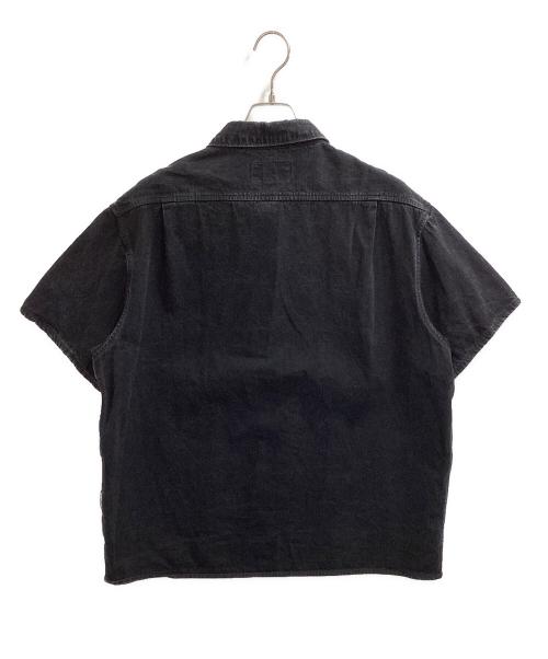 thisisneverthat（ディスイズネバーザット）thisisneverthat (ディスイズネバーザット) Washed Denim S/S Shirt ブラック サイズ:XLの古着・服飾アイテム