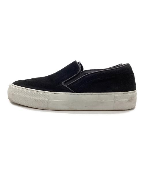 PELLICO SUNNY（ペリーコサニー）PELLICO SUNNY (ペリーコサニー) sued slip-on black / スエード スリッポン ブラック / Made in ITALY / イタリア製 ブラック サイズ:41の古着・服飾アイテム