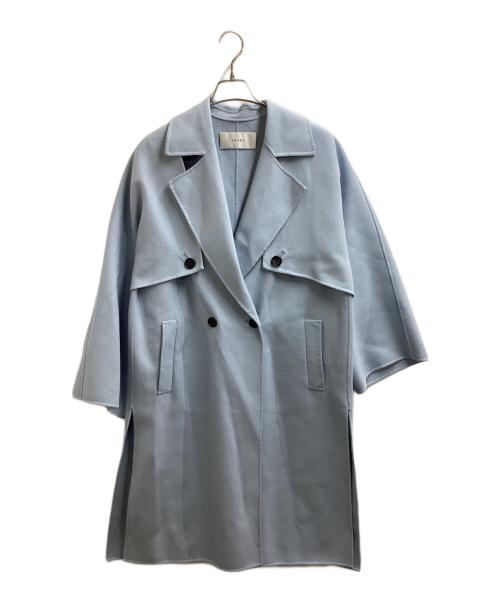 ADORE（アドーア）ADORE (アドーア) ライトリバーレイヤードコート / Light River Layered Coat / 2WAYコート ブルー サイズ:38の古着・服飾アイテム