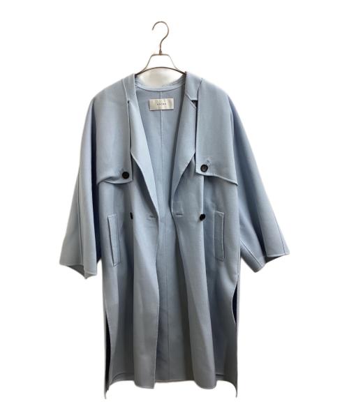 ADORE（アドーア）ADORE (アドーア) ライトリバーレイヤードコート / Light River Layered Coat / 2WAYコート ブルー サイズ:38の古着・服飾アイテム