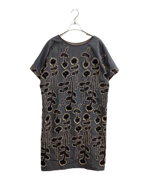 mina perhonen（ミナ ペルホネン）mina perhonen (ミナ ペルホネン) frost garden / ワンピース / sa3124 グレー サイズ:38の古着・服飾アイテム