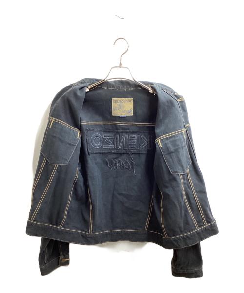 KENZO JEANS（ケンゾージーンズ）KENZO JEANS (ケンゾージーンズ) デニムジャケット / 北斎タグ / 90s / archive ブラック サイズ:FREEの古着・服飾アイテム