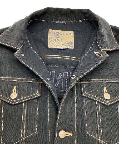 KENZO JEANS（ケンゾージーンズ）KENZO JEANS (ケンゾージーンズ) デニムジャケット / 北斎タグ / 90s / archive ブラック サイズ:FREEの古着・服飾アイテム
