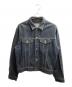 KENZO JEANS（ケンゾージーンズ）の古着「デニムジャケット / 北斎タグ / 90s / archive」｜ブラック
