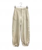 TODAYFULトゥデイフル）の古着「Drawstring Wool Pants / ドローストリングウールパンツ」｜アイボリー