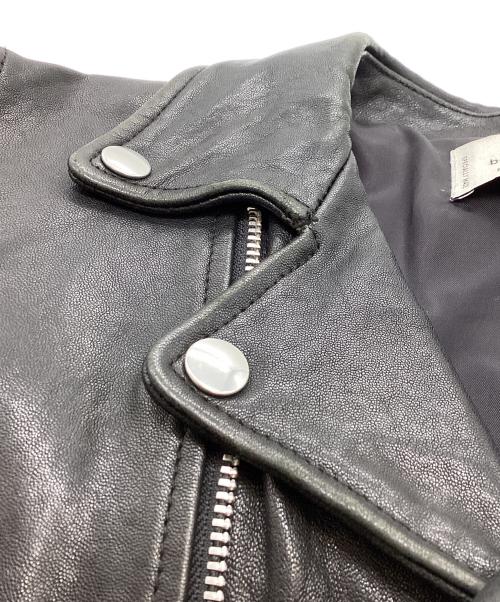 beautiful people（ビューティフルピープル）beautiful people　 UNITED ARROWS 別注VINTAGE Leather RIDERS Jacket / ビンテージレザーライダースジャケット / ダブルライダースジャケット ブラック サイズ:150の古着・服飾アイテム