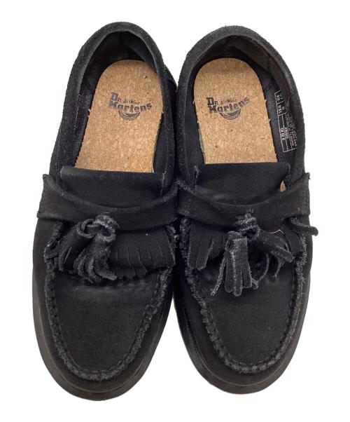 Dr.Martens（ドクターマーチン）Dr.Martens (ドクターマーチン) adrian mono / エイドリアン モノ / スエード タッセル ローファー ブラック サイズ:UK4の古着・服飾アイテム