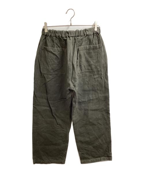 MITTAN（ミッタン）MITTAN (ミッタン) 亜麻苧麻ワイド オリーブ サイズ:2の古着・服飾アイテム