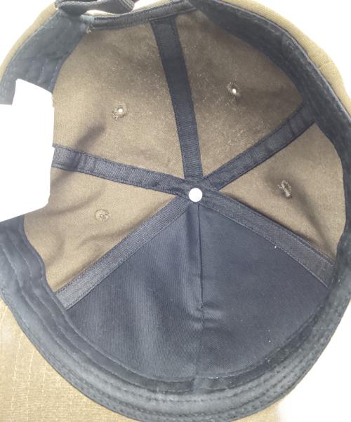 STONE ISLAND（ストーンアイランド）STONE ISLAND (ストーンアイランド) Logo cotton baseball cap / ロゴ エンブロイダリー ベースボール キャップ  オリーブの古着・服飾アイテム