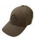 STONE ISLAND（ストーンアイランド）の古着「Logo cotton baseball cap / ロゴ エンブロイダリー ベースボール キャップ 」｜オリーブ