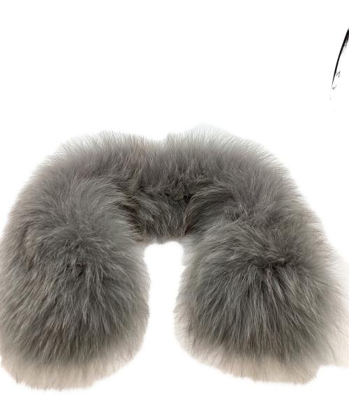 ANAYI（アナイ）ANAYI (アナイ) アルパカファー付きショートコート / 日本製 グレー サイズ:36の古着・服飾アイテム