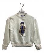 POLO RALPH LAURENポロ・ラルフローレン）の古着「Polo Bear Print Sweat Ivory / ポロベアー プリント スウェット アイボリー」｜アイボリー