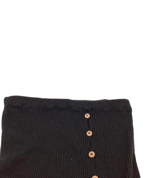 BASERANGE（ベースレンジ）BASERANGE　 (ベースレンジ) 24AW / DANDE SKIRT / リブスカート / フランス製 / MADE IN FRANCE ブラック サイズ:Sの古着・服飾アイテム