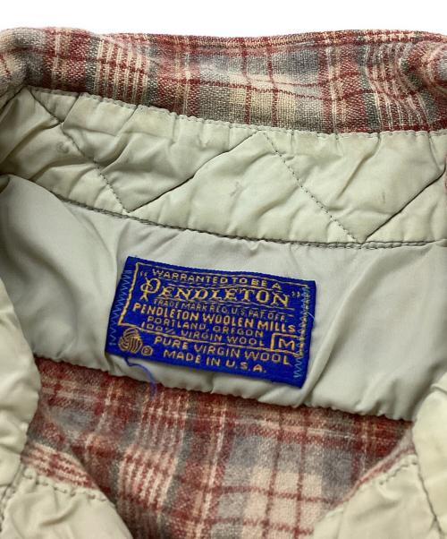 PENDLETON（ペンドルトン）PENDLETON (ペンドルトン) Pure Wool チェックシャツ ブラウン サイズ:Mの古着・服飾アイテム