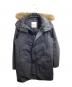 MONCLER (モンクレール) FABRICE　ファー付きダウンコート　112-091-42353-20 ブラック サイズ:1：40000円