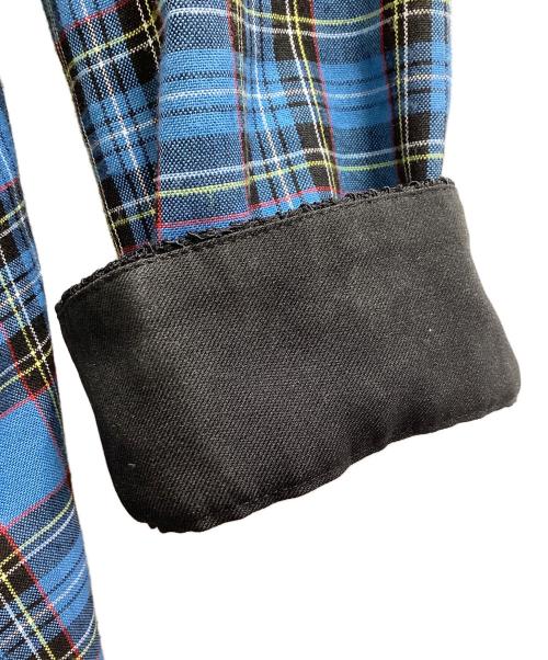 PAMEO POSE（パメオポーズ）PAMEO POSE (パメオポーズ) Big Collar Plaid Dress ブルー サイズ:Freeの古着・服飾アイテム
